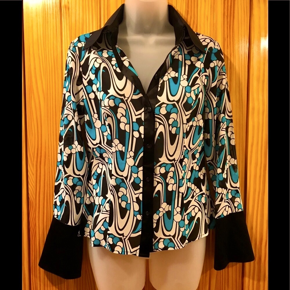 Like New-Vintage Bebe Silk Blouse